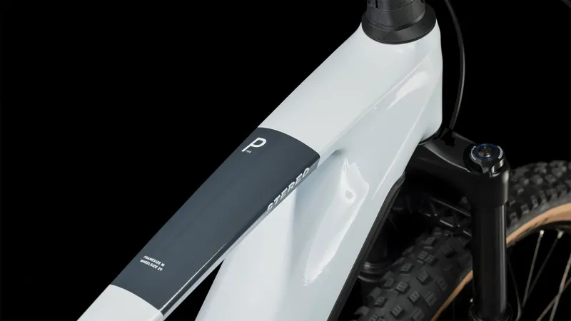 Cube Stereo Hybrid 140 HPC Pro 750Wh Bosch Electric Mountain Bike in Frostwhite/Grey-2